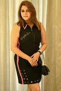 Sporty Zip Mini Dress
