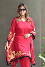 The Ruby Red Kaftaan Set