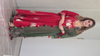 Scarlet Red Lotus Gota Anarkali Set